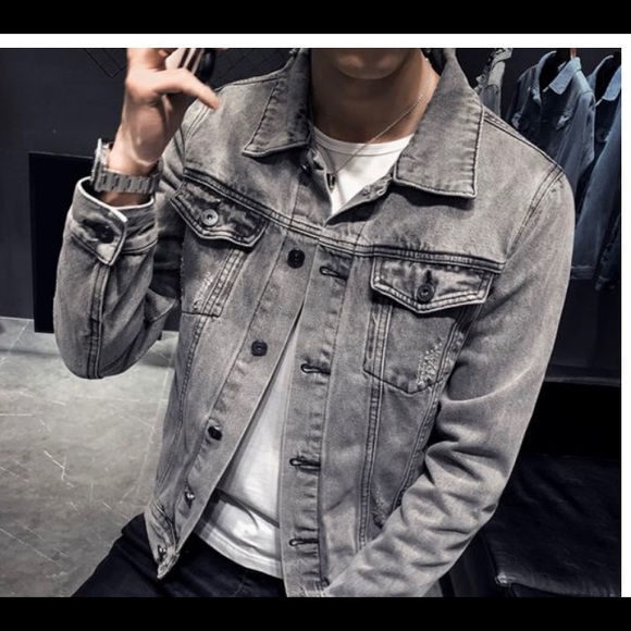 Cool Blues Other - Cool Blues Grey Jean Jacket Mens